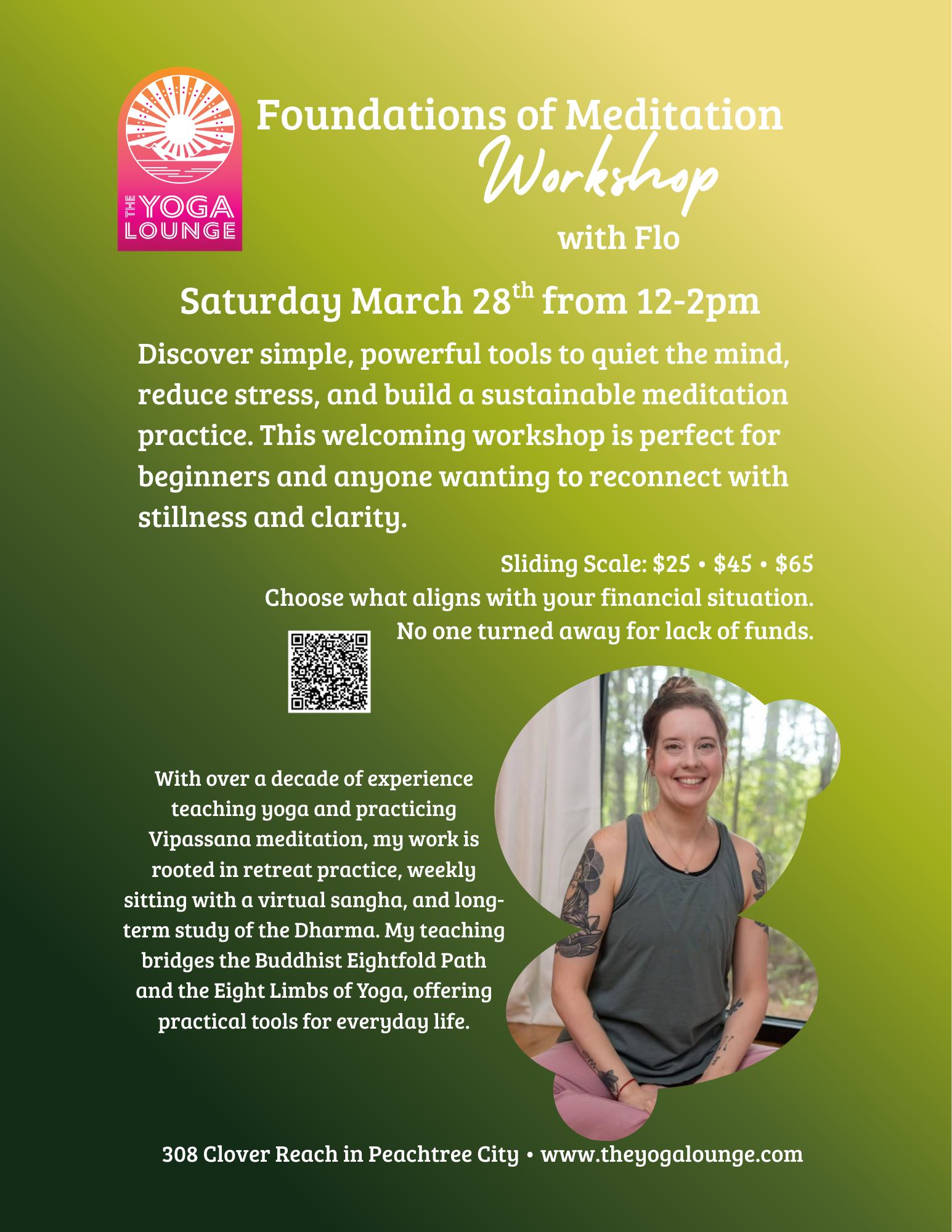 meditation yoga peachtree city newnan fayetteville atlanta sharpsburg senoia