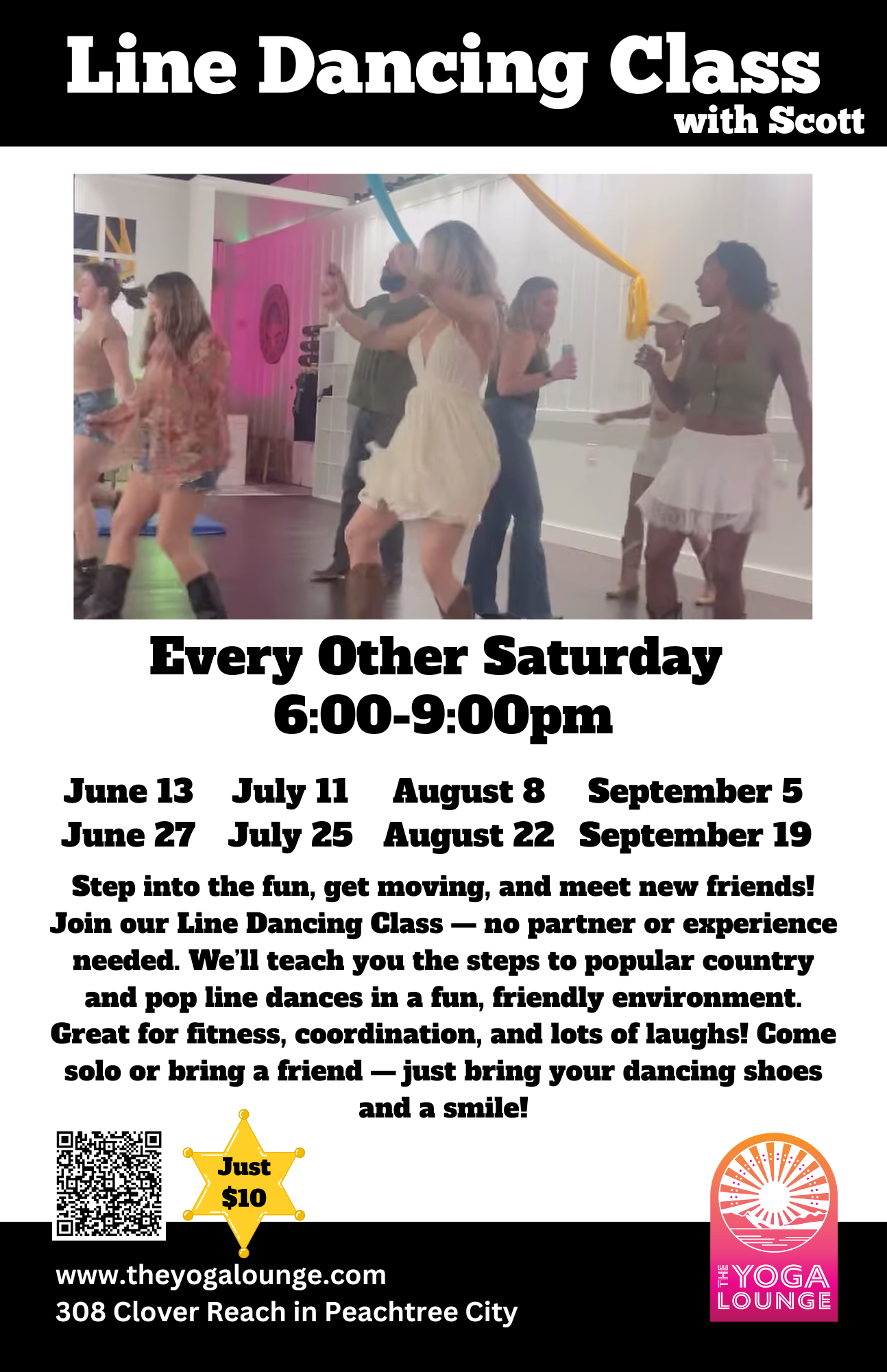 line dancing things to do fun event peachtree city newnan fayetteville sharpsburg senoia tyrone brooks south atlanta