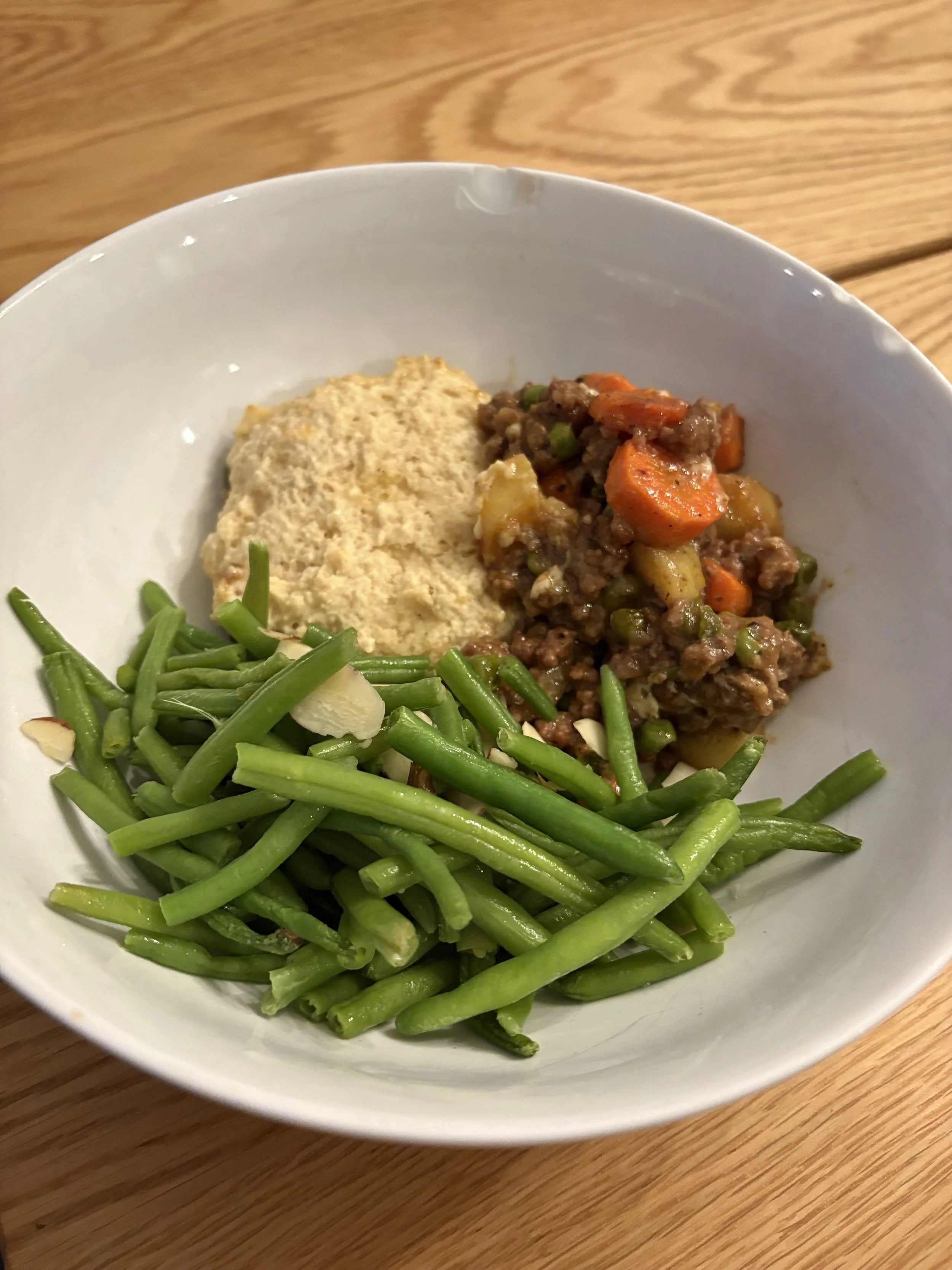 Veggie-Loaded Shepherd’s Pie (with Biscuits )