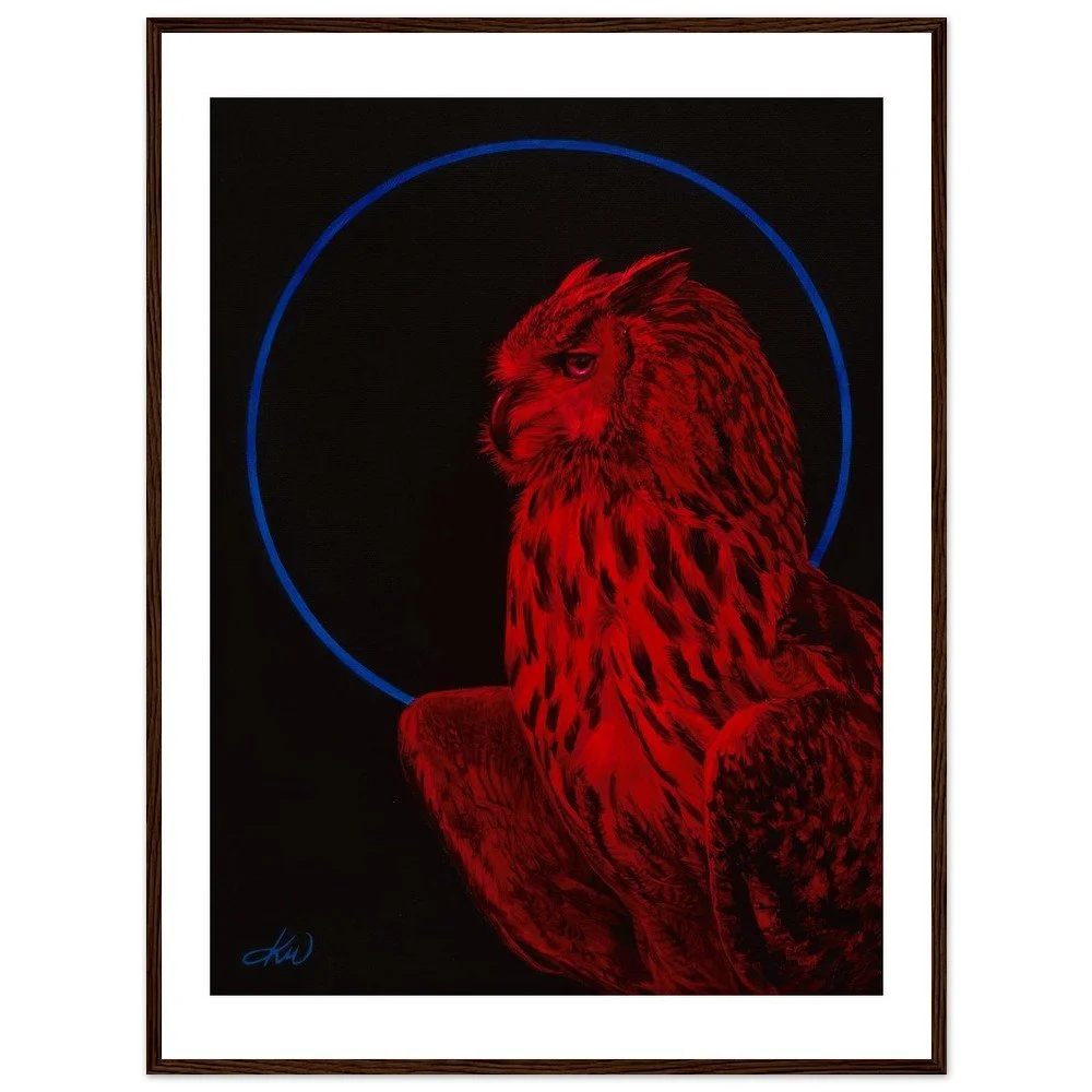 “Vigil” Wood Framed Print