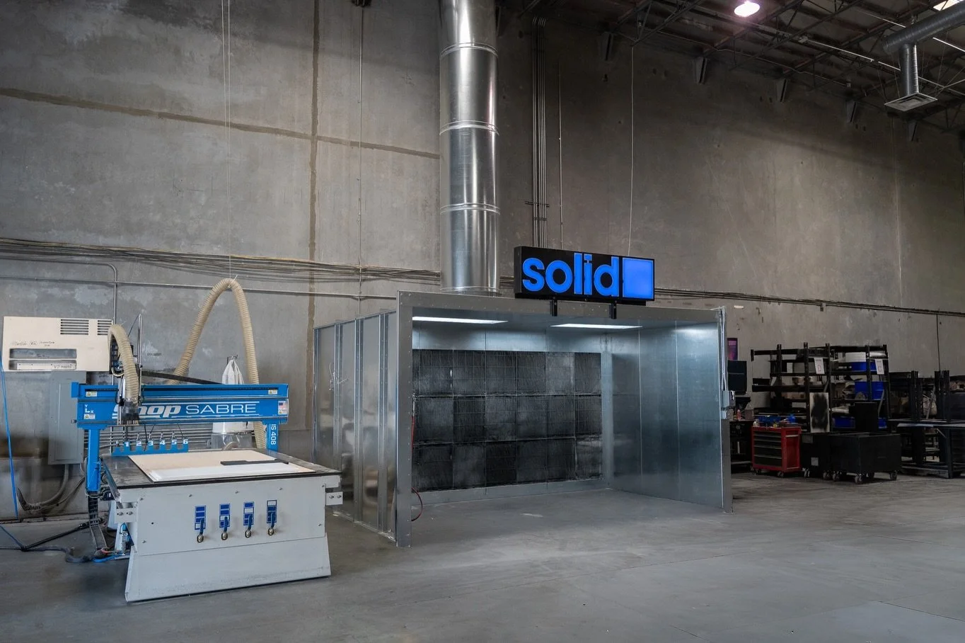Big upgrade in the shop! Our new paint booth is officially installed and ready to go. 🎨