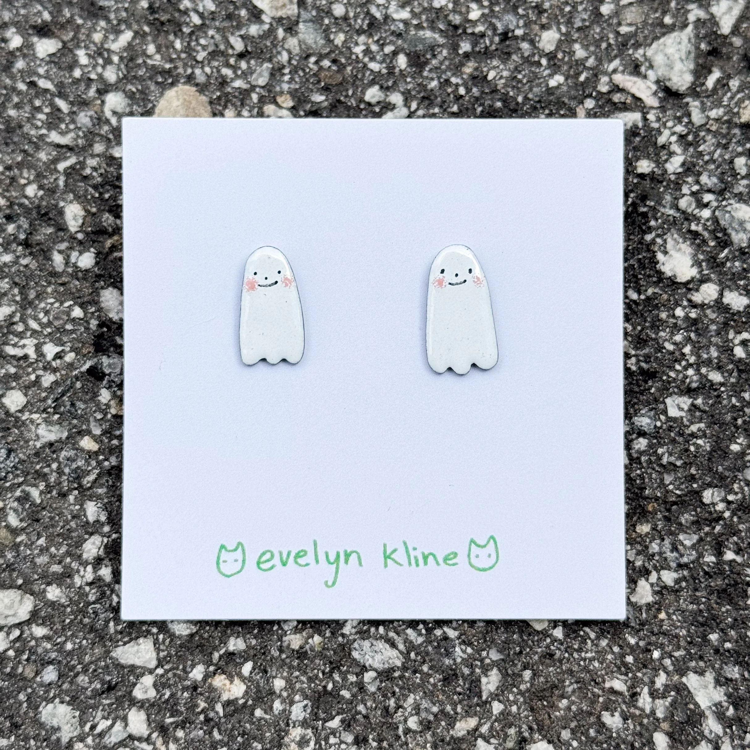 Tiny Ghost Studs