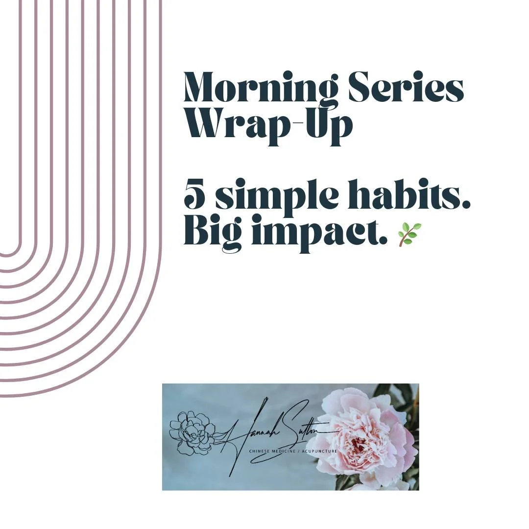 𝐌𝐨𝐫𝐧𝐢𝐧𝐠 𝐒𝐞𝐫𝐯𝐢𝐞𝐬 𝐖𝐫𝐚𝐩 𝐔𝐩 - 𝐇𝐨𝐰 𝐭𝐨 𝐒𝐭𝐚𝐫𝐭 𝐘𝐨𝐮𝐫 𝐃𝐚𝐲 𝐑𝐢𝐠𝐡𝐭 🙌
5 simple habits. 
Big impact. 🌿 

You don&rsquo;t need a perfect morning routine.
You need one that supports your body and nervous system.

✔ Prepare 