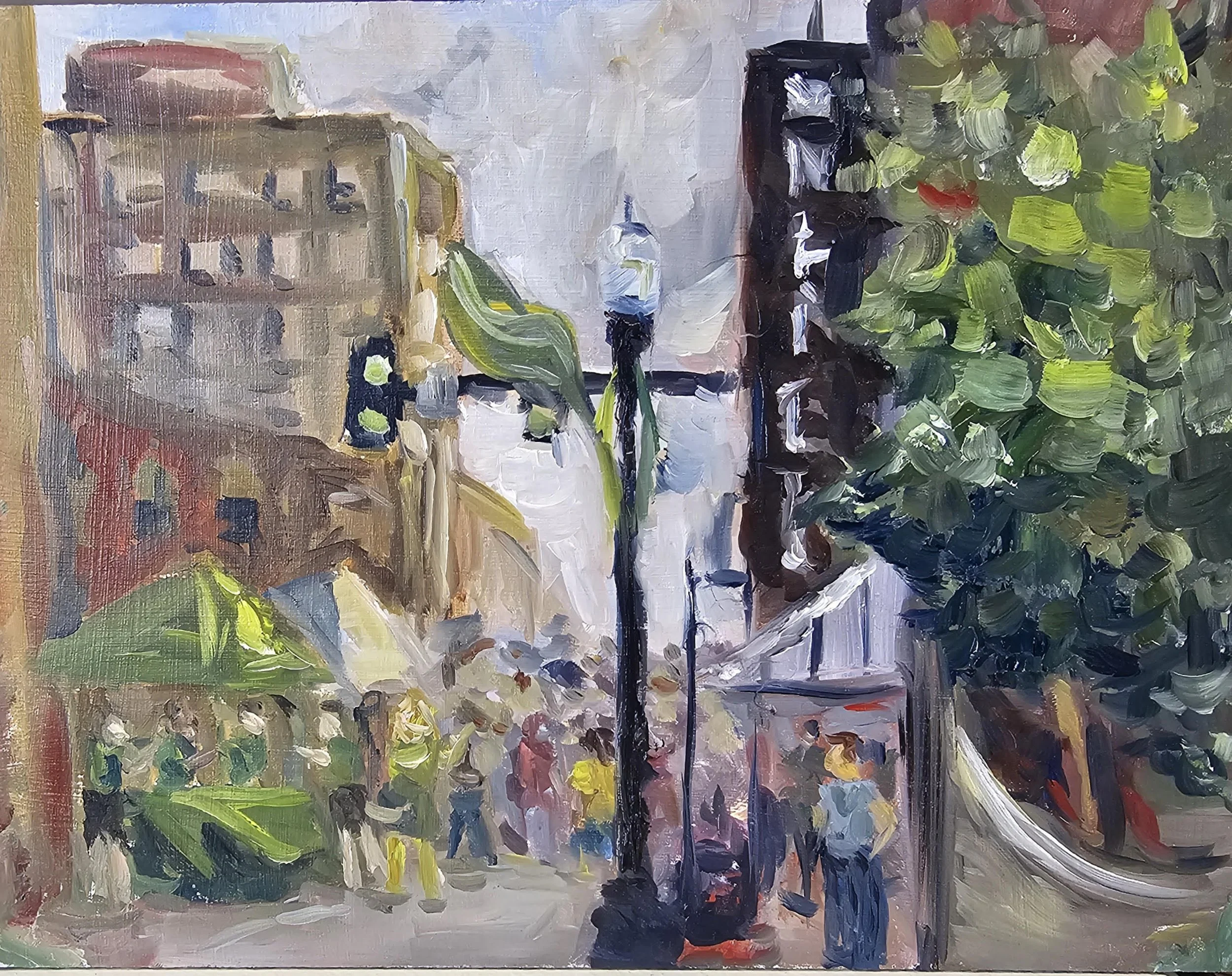 Joplin Third Thursday | Oil on Panel | 8x10