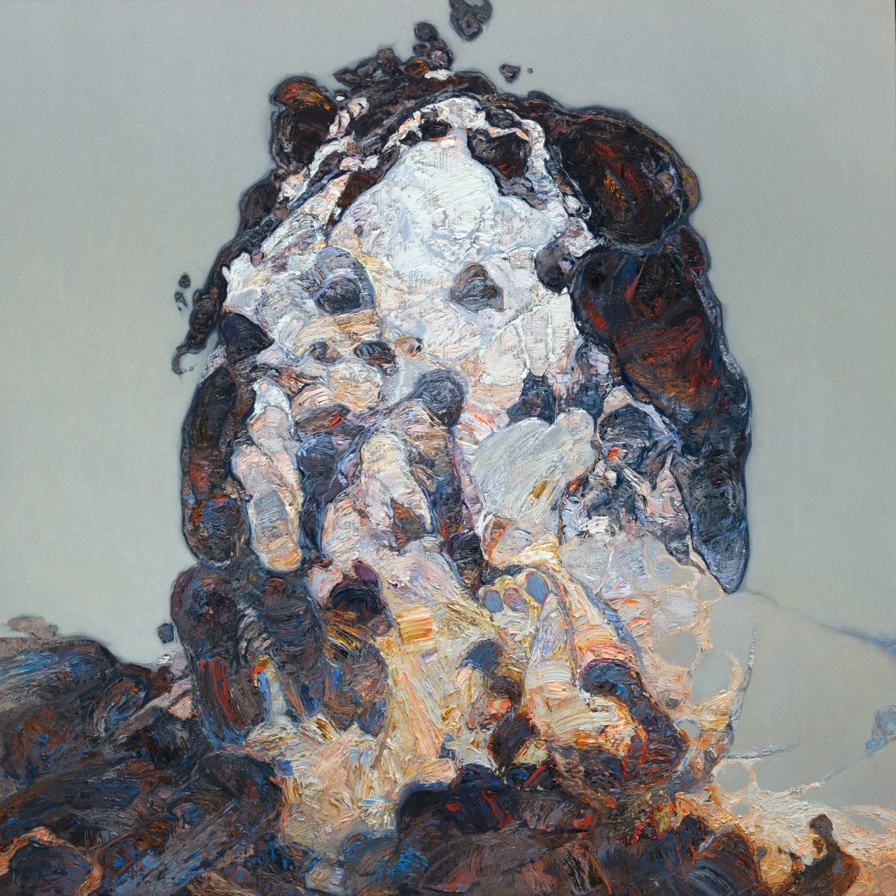 Silent Hours, 2025, oil on canvas, 36 x 36 in