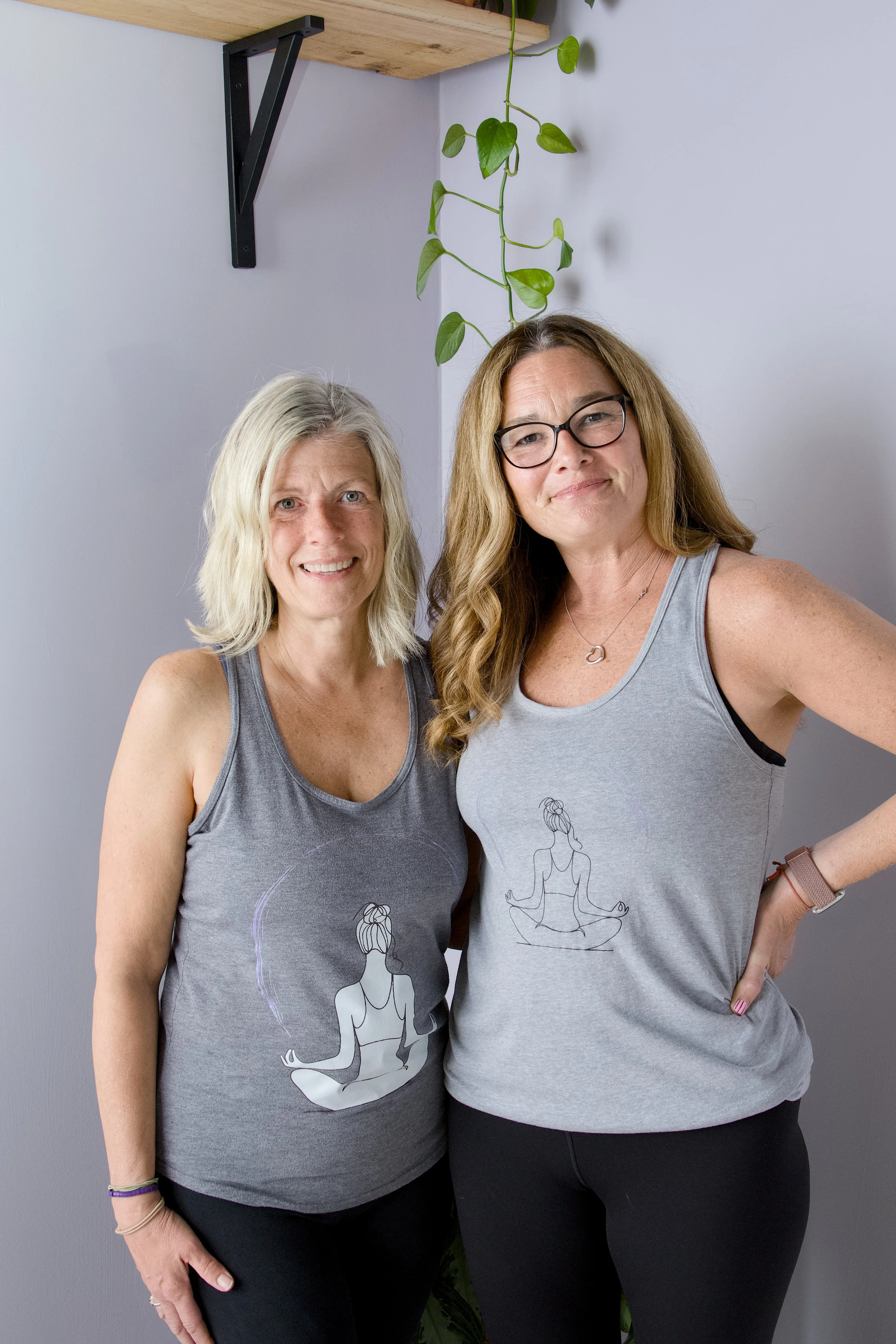Pam and Meg, co-owners of MyStudio Yoga for Lifestyles Media, Medford NJ 2026 
