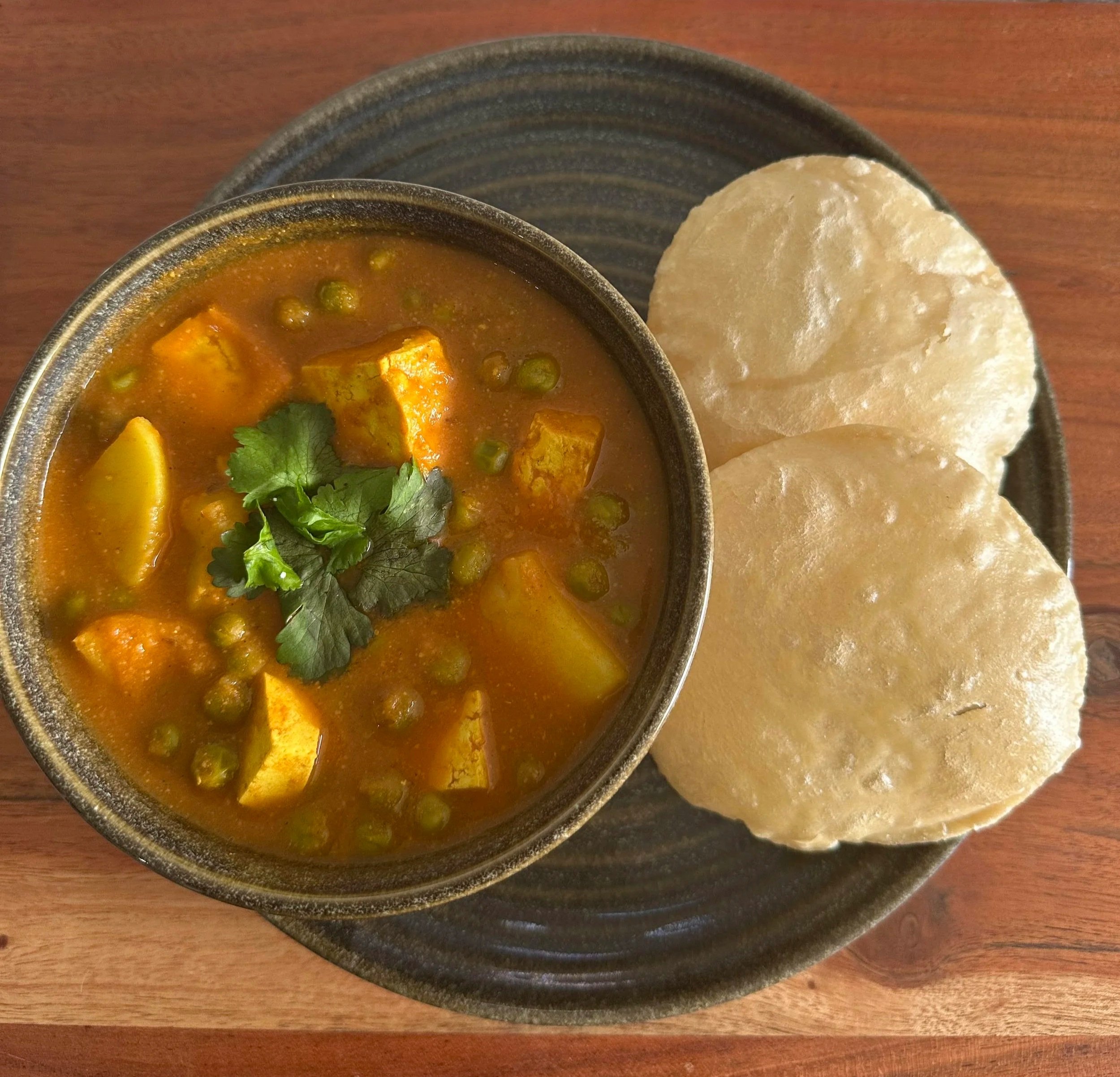 Potato, Peas &amp; Tofu Curry