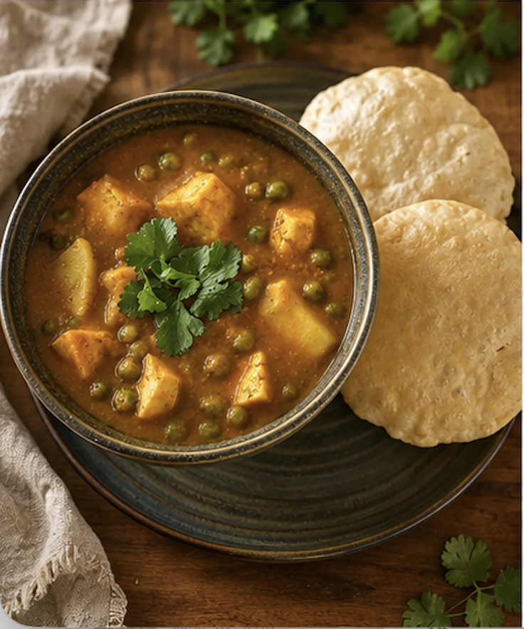 Potato, Peas &amp; Tofu Curry