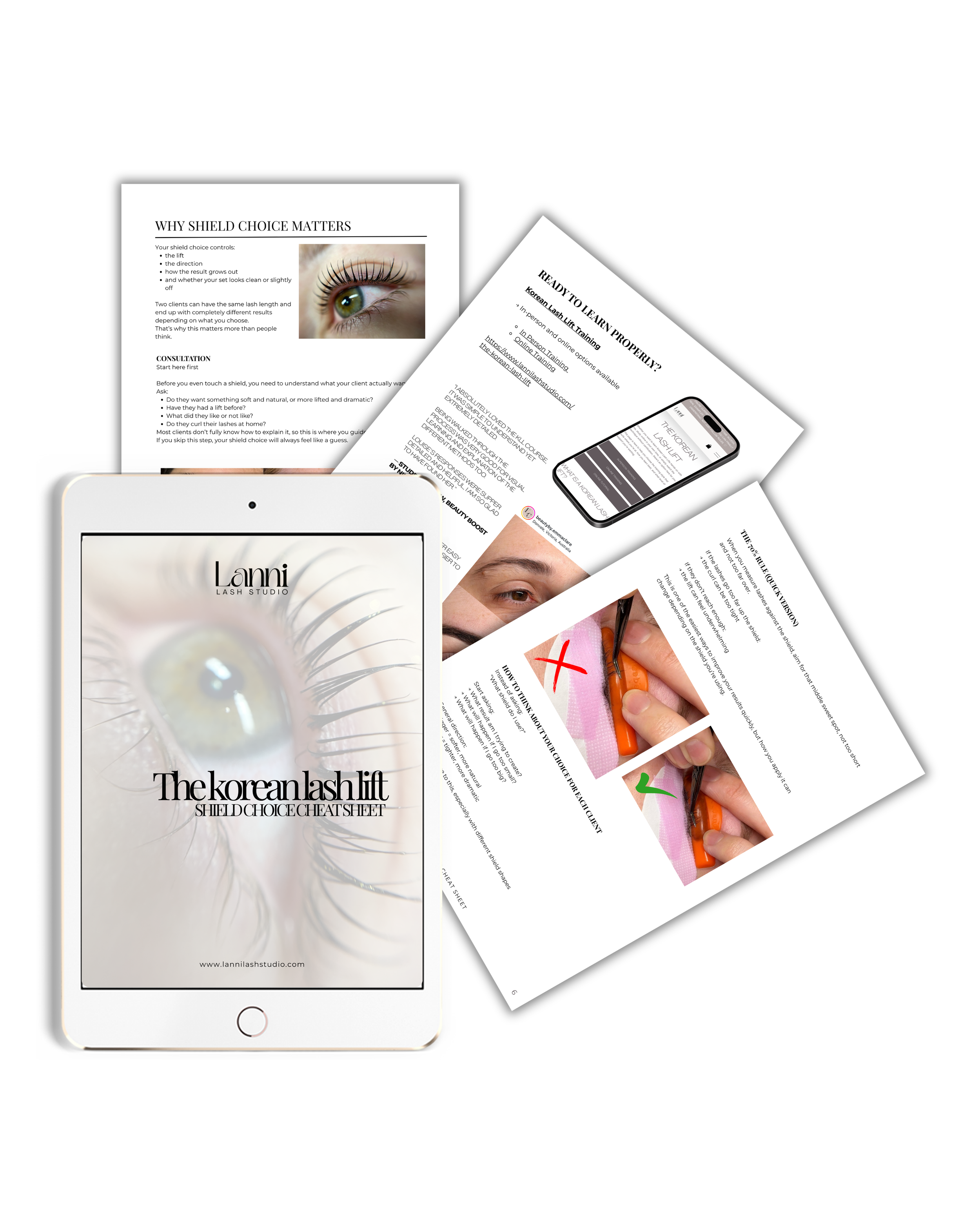 Korean Lift SHIELD CHEAT SHEET