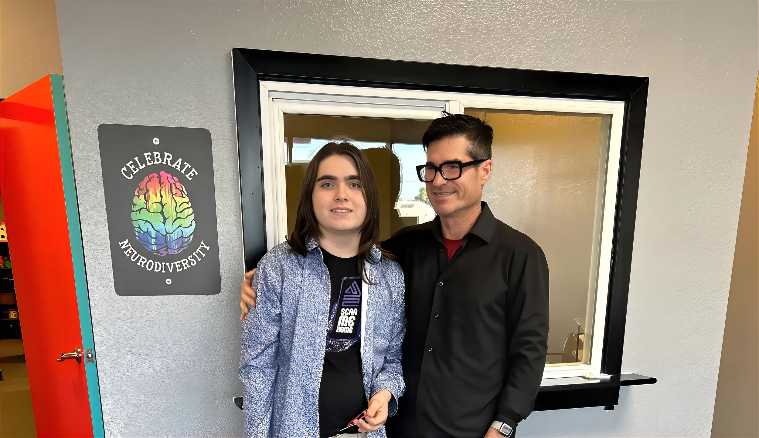 Christopher Edelman, founder of Focal Point Therapeutics, with his son Sawyer.