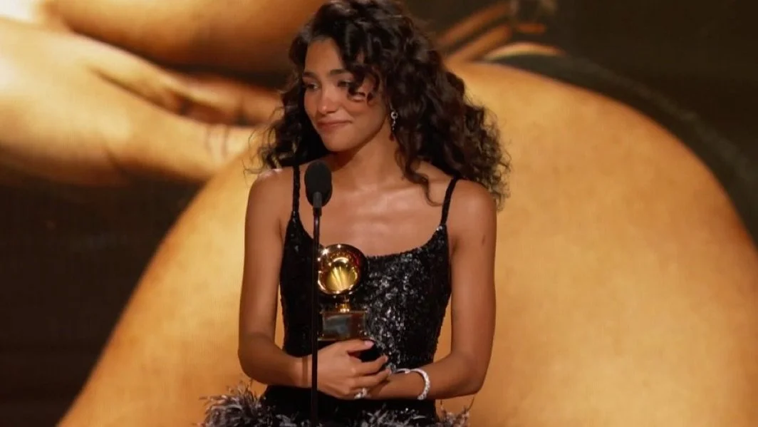@oliviadeano Olivia Dean during her #GRAMMYs&nbsp; acceptance speech for Best New Artist:

&ldquo;I&rsquo;m up here as the granddaughter of an immigrant, I&rsquo;m a product of bravery and I think those people deserve to be celebrated.&rdquo; #olivia