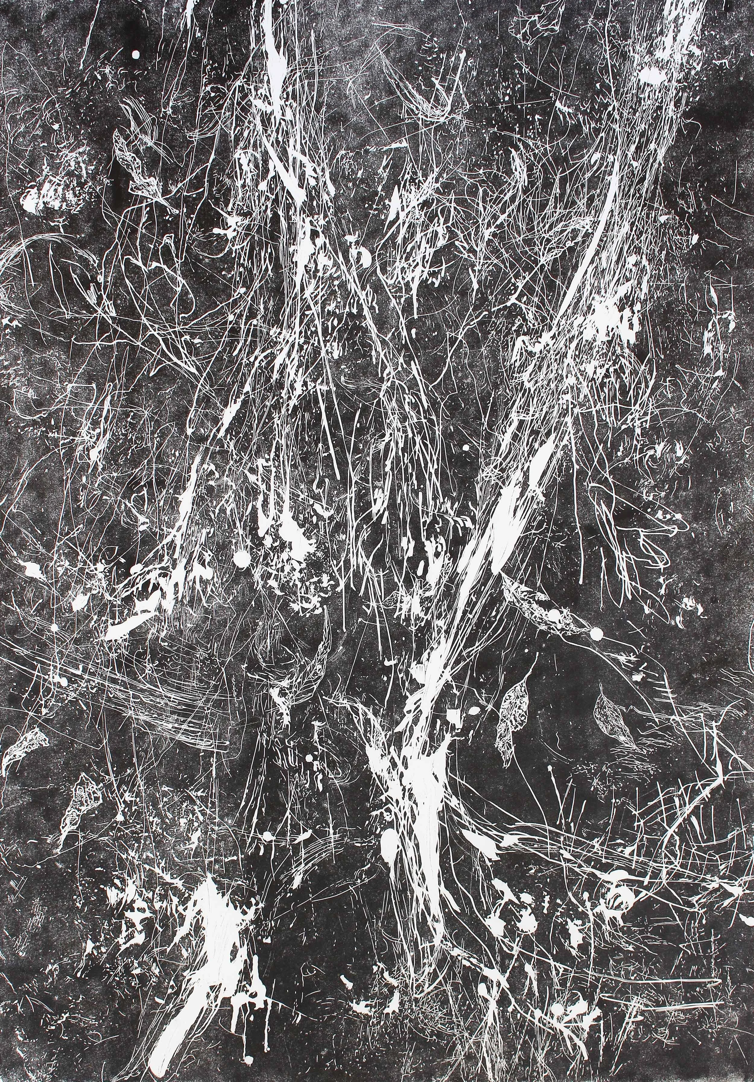 Relief Print I (Gums), 2021, Linocut on kozo, 90 x 70cm