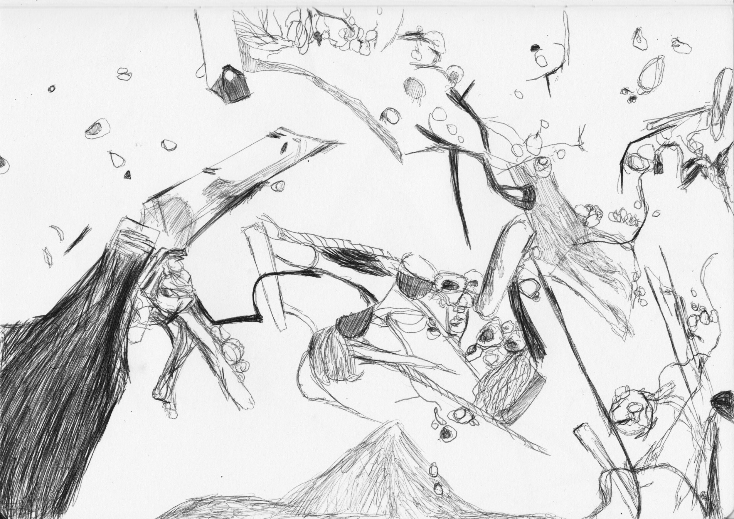 Untitled, 2021, edited drawing, size variable / 66,1 x 46,8 cm