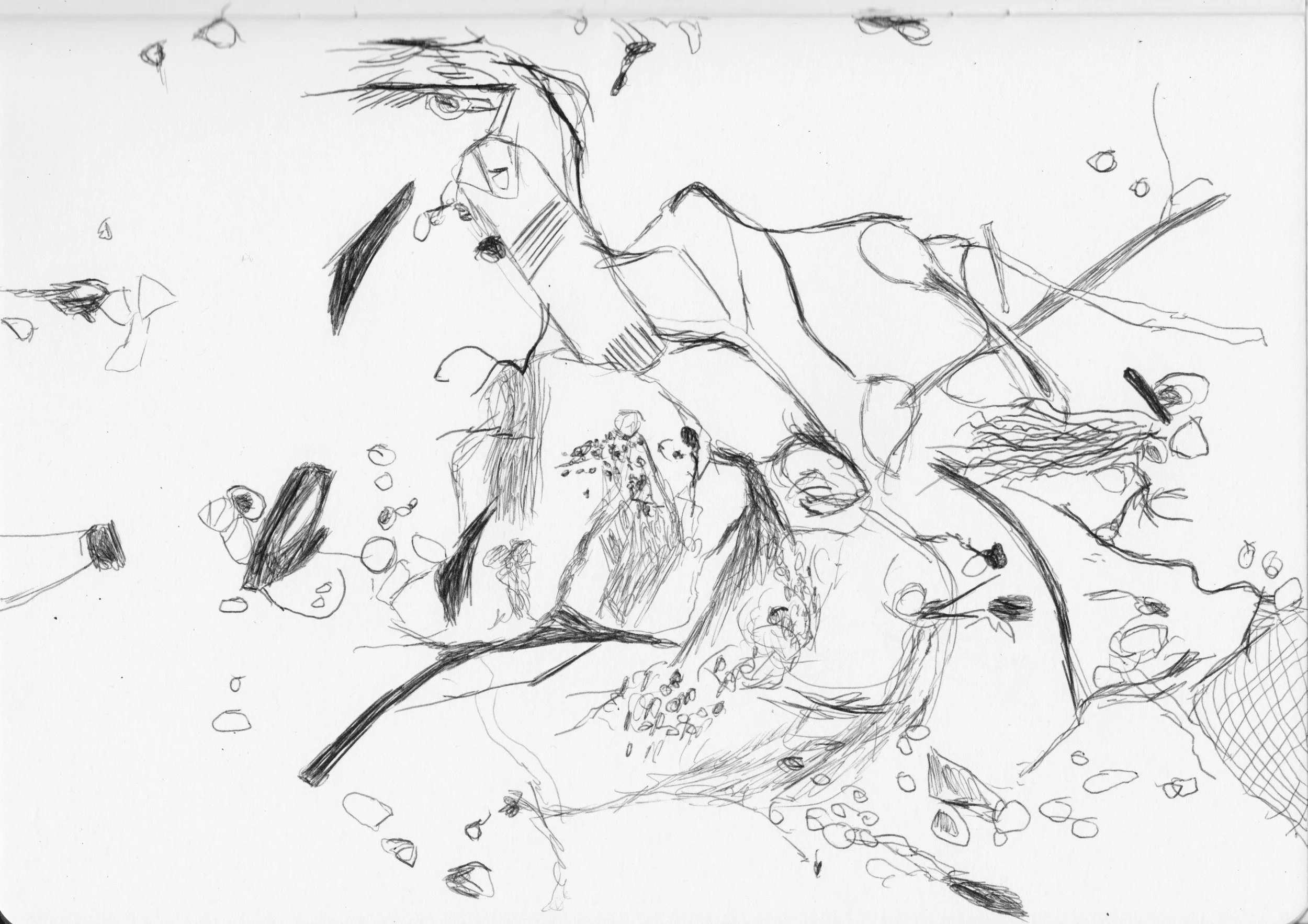 Untitled, 2021, edited drawing, size variable / 66,1 x 46,8 cm