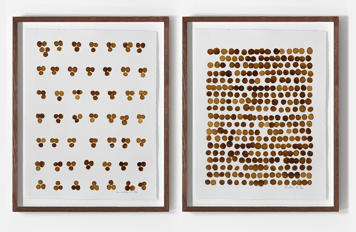 Petite Conversation & Bulles
2024
Peintures au café sur papier d'art
18 x 24 cm / cadre 25 x 30 cm
