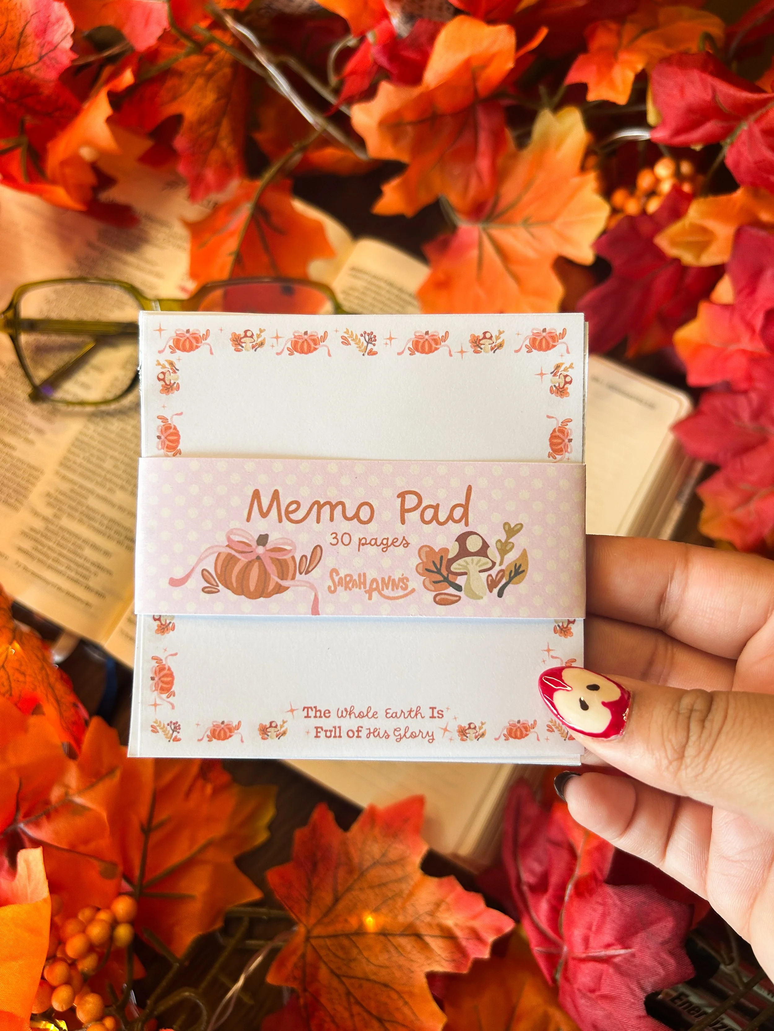 Fall Memo Pad
