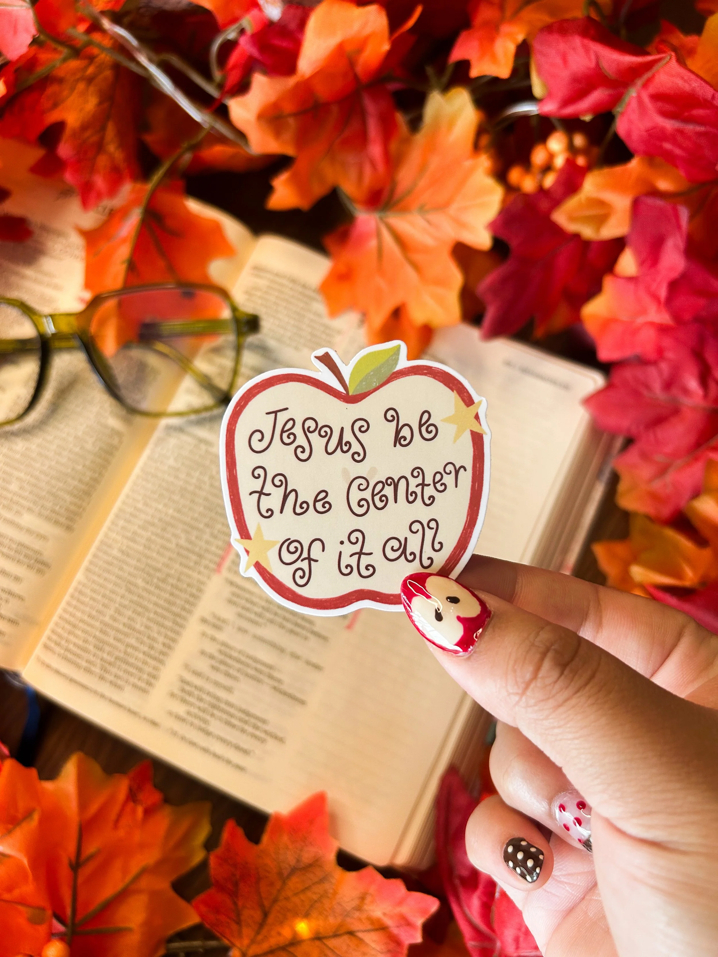 Jesus Be The Center Sticker