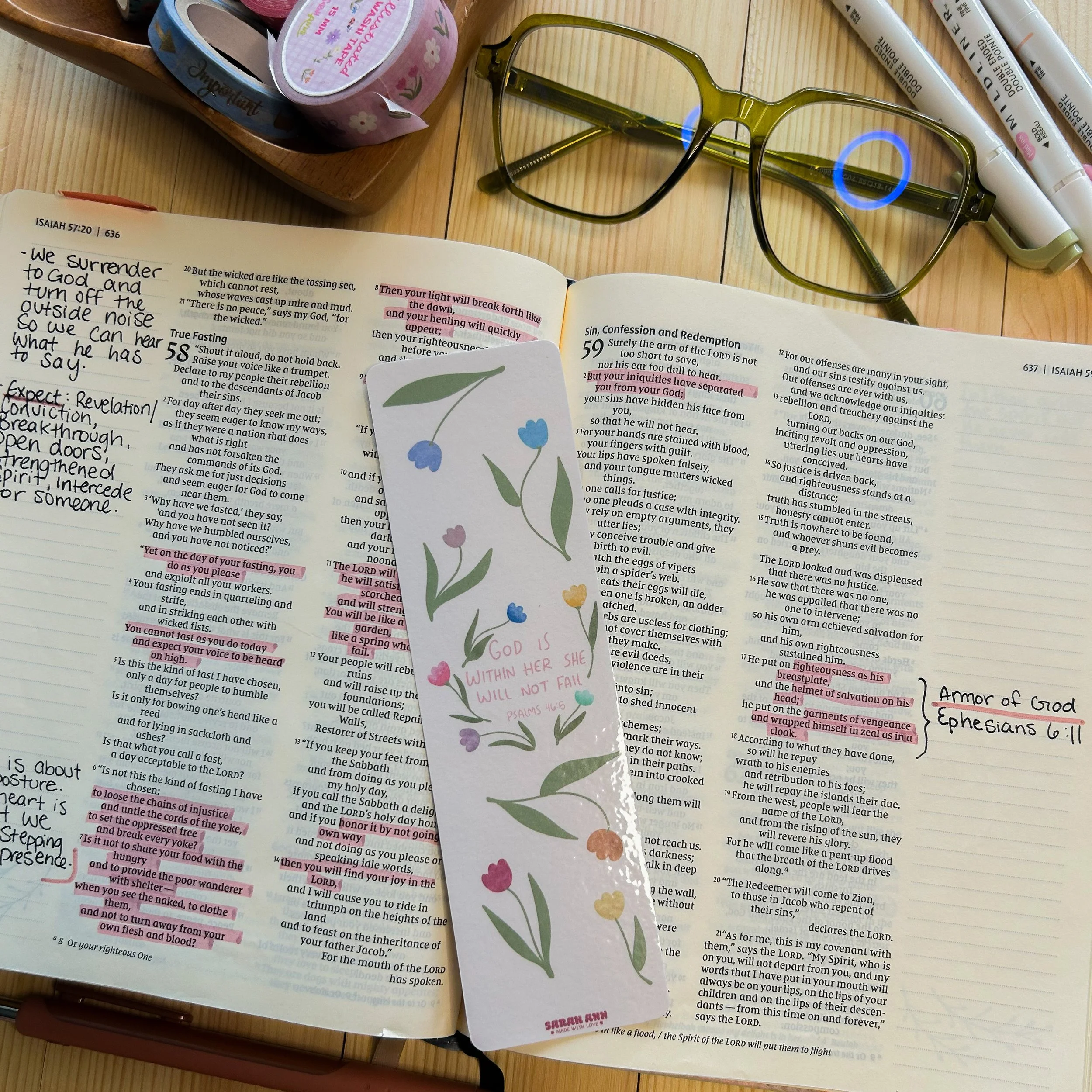 God Is Within Her Bookmark