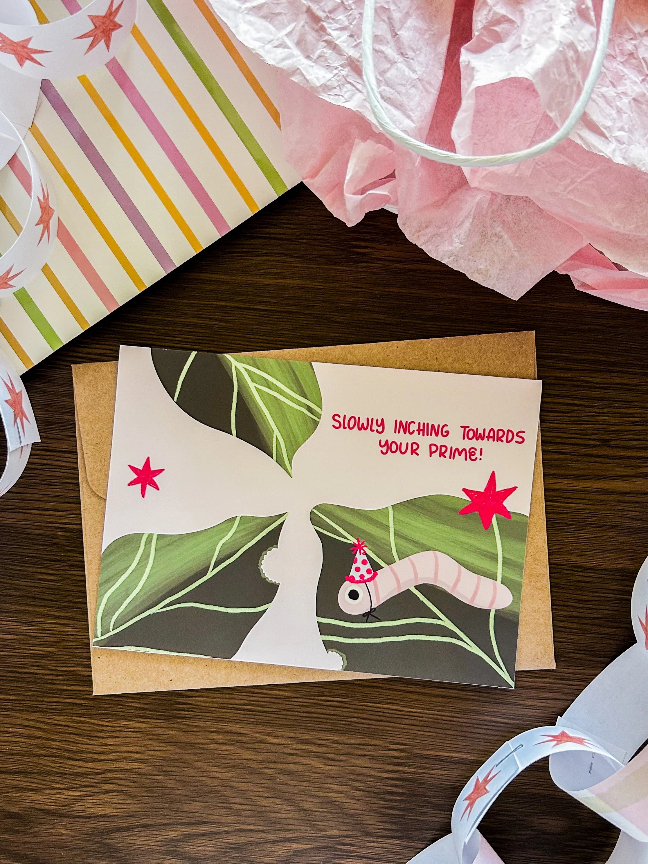 Inching Toward Your Prime Birthday Card