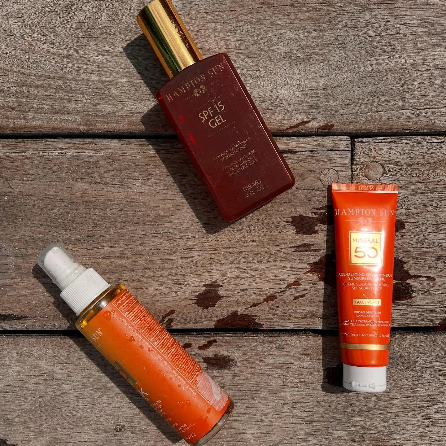 We take our @hamptonsun products with us on vacation 🧡🍊🩳 Available @lavenderandmossfloral