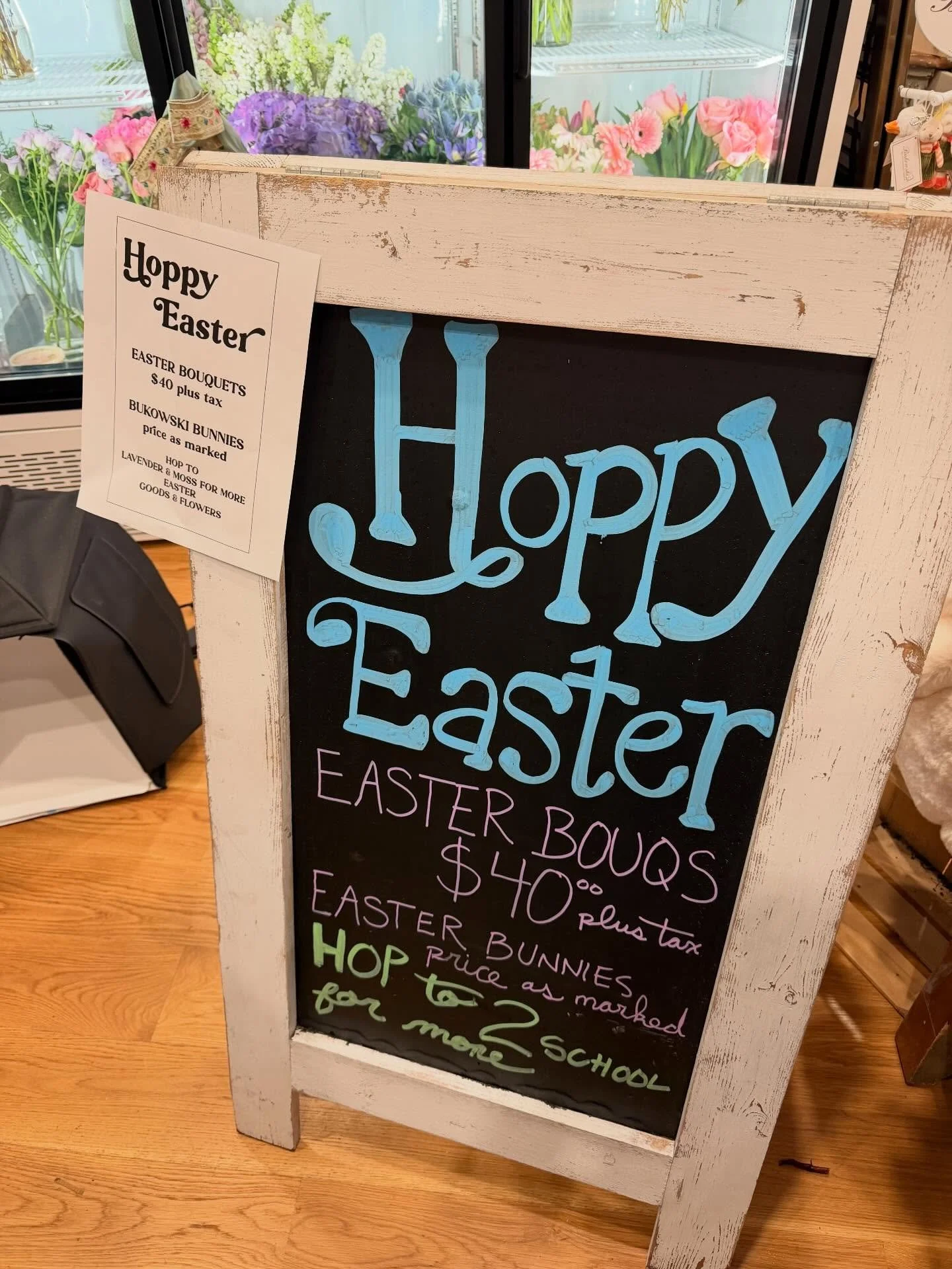 Getting prepped for the @manchestermothersclub Easter event at Masconomo Park this Saturday, April 4th! &ldquo;Not only will be at the park selling $40 Easter bouquets &amp; @bukowskibears bunnies in all shapes and sizes, the flower shop will also be