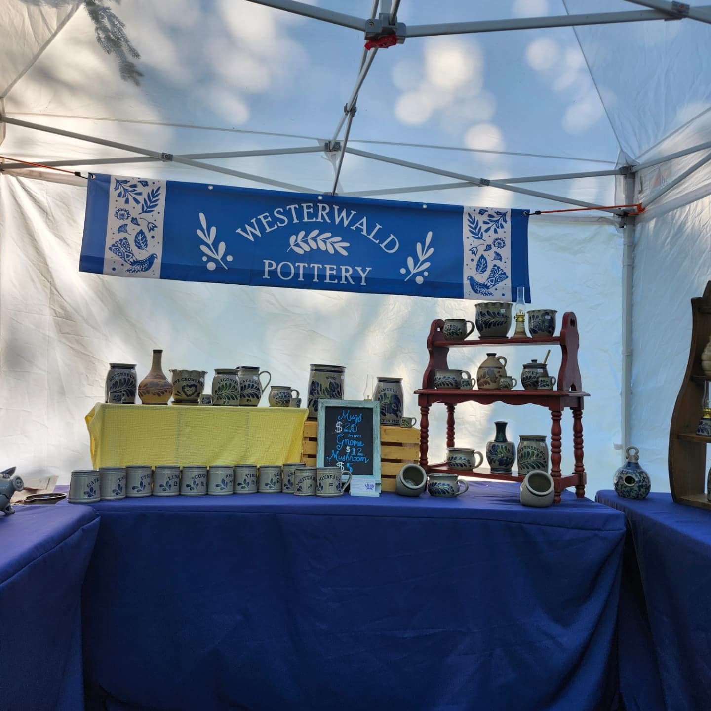 It's looking like a beautiful day here at Twin Lakes Park! We are set up at Westmoreland Arts and Heritage festival. Come join us now through Sunday!