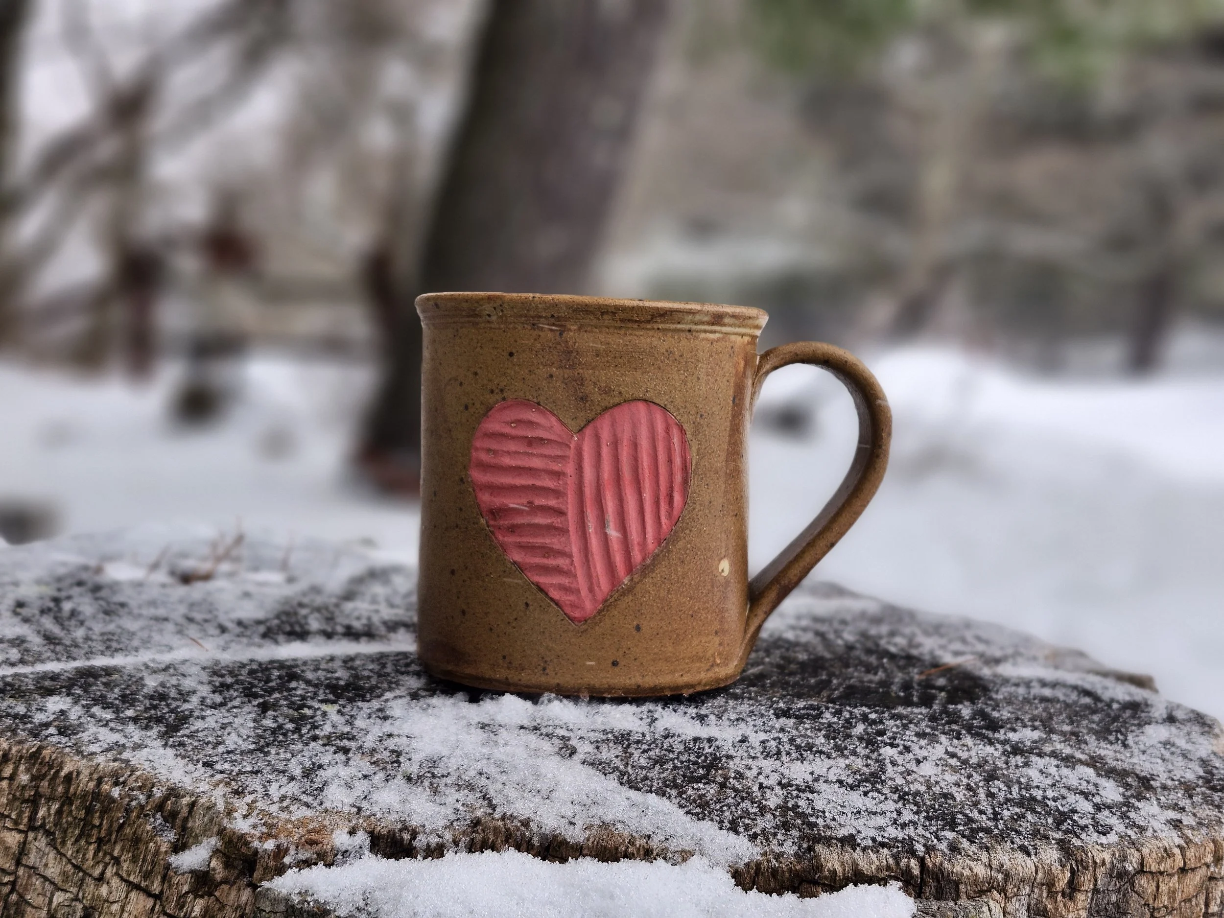 Carved Heart Mug