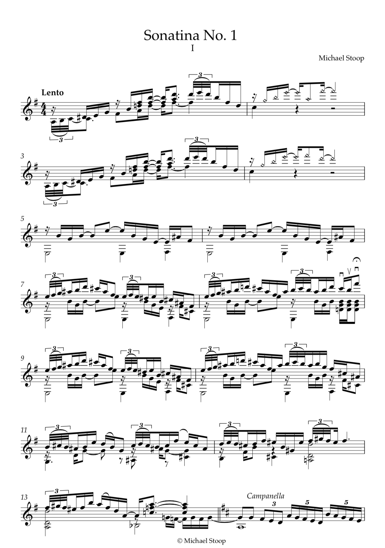 Sonatina No. 1