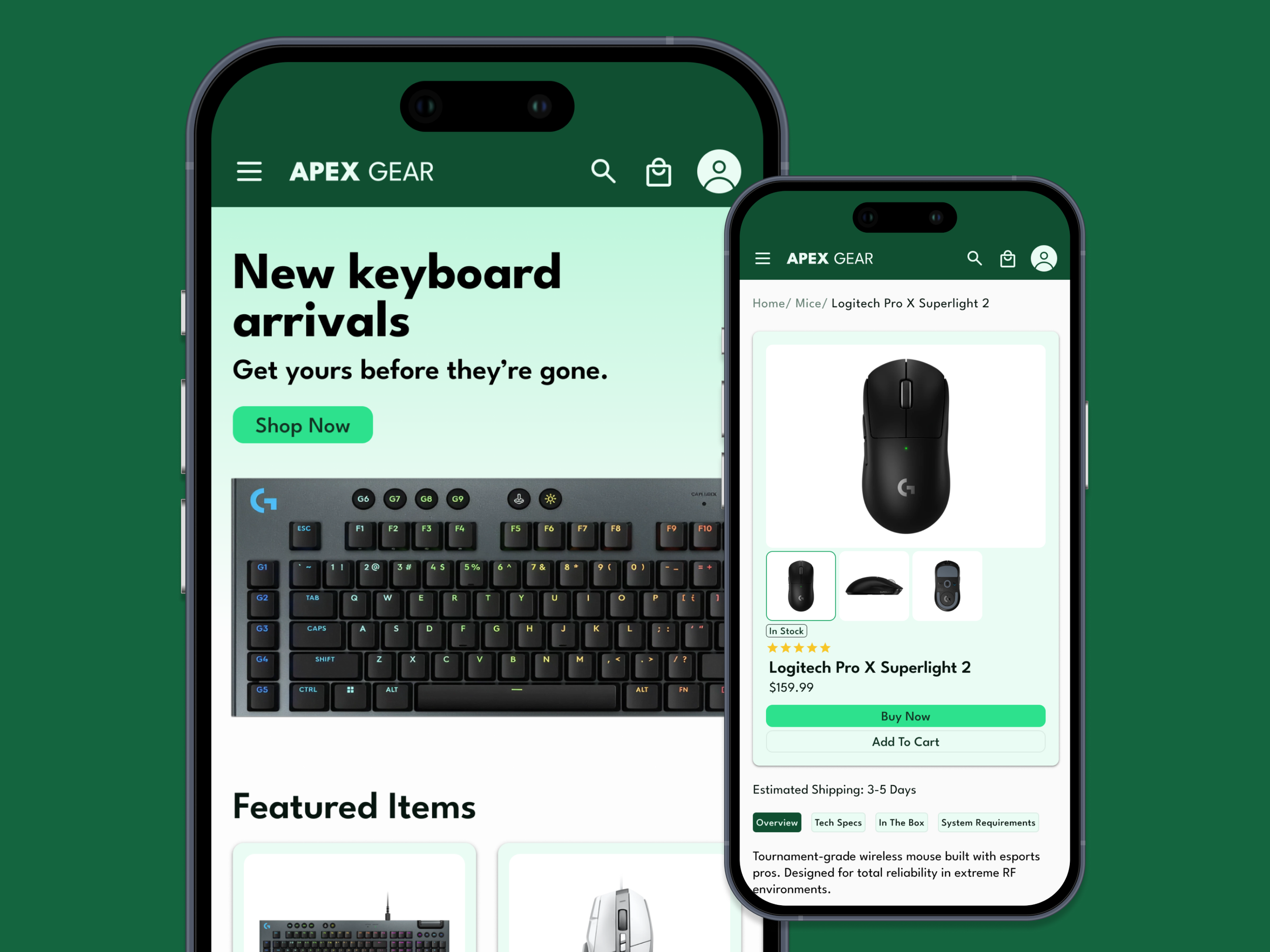 Apex Gear - UX Design