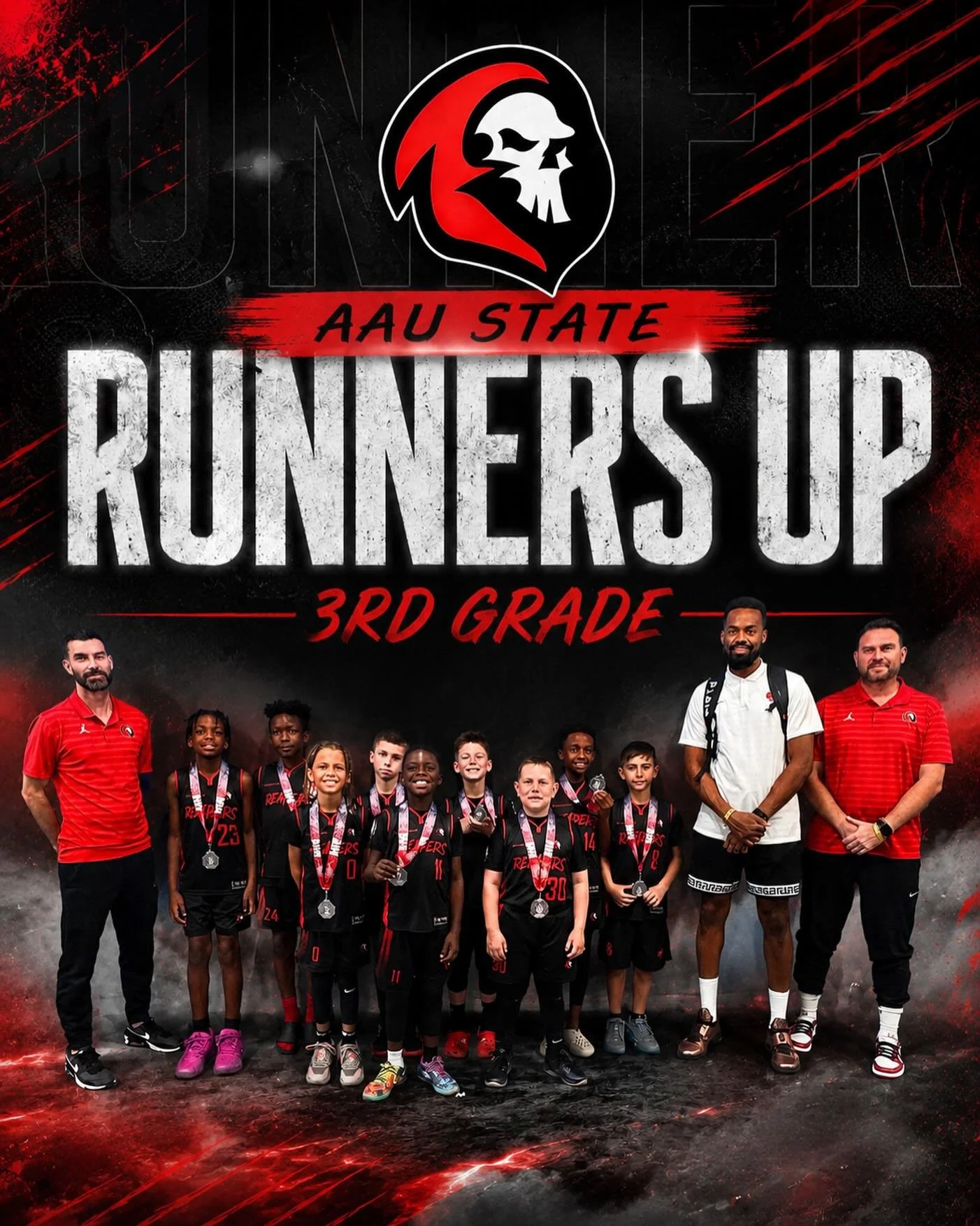 AAU D1 GOLD State Runners-Up 🏆

Our 3rd grade Florida Reapers squad finished the weekend 3-1 and battled with some of the top teams in the state of Florida. These boys showed toughness, heart, and growth every game.

Proud of the way this group comp