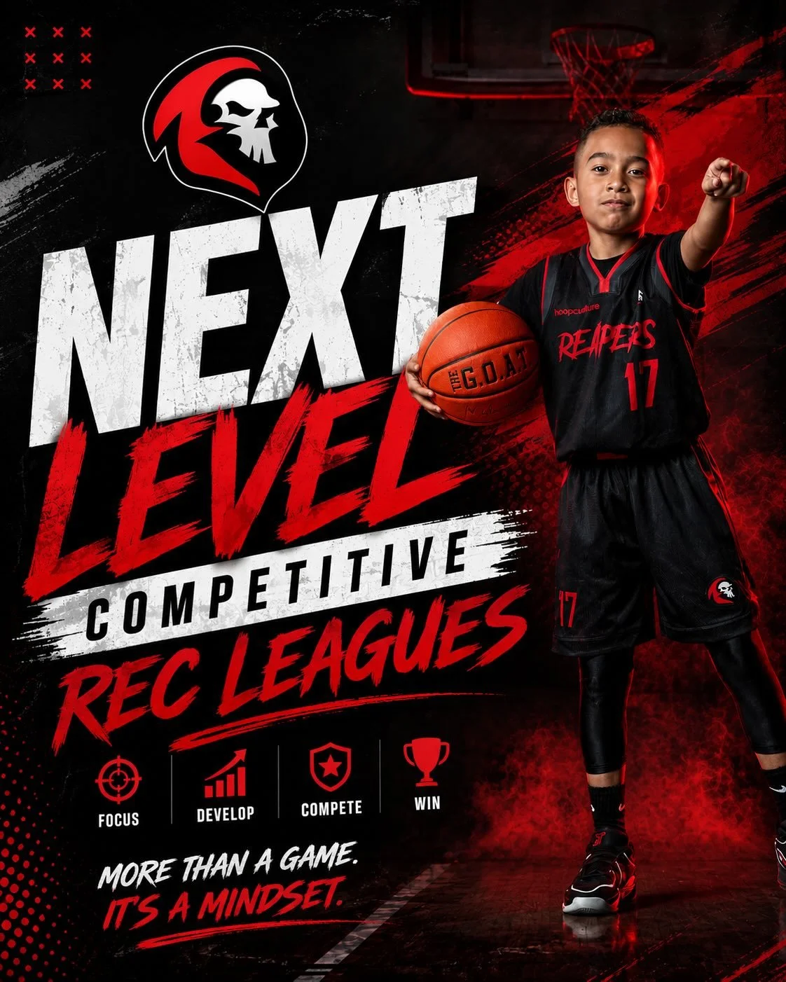 Next Level Competitive Rec Leagues are built for players ready to grow, compete, and earn every step. 🏀🔥

Year-round development. Skills training. Live game experience. Real progression.

Focus. Develop. Compete. Win.

This is REAL basketball that 