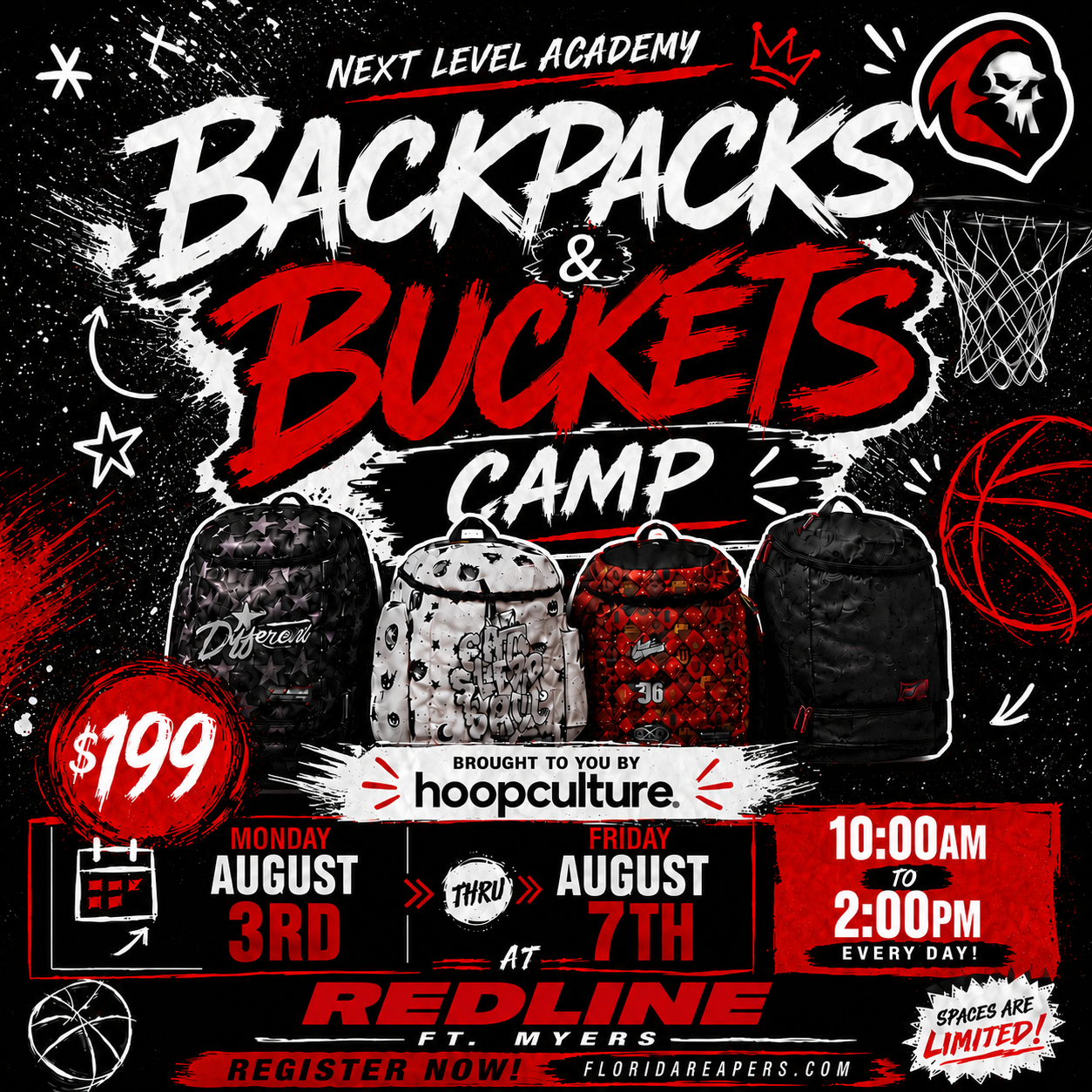 Backpacks & Buckets Basketball Camp