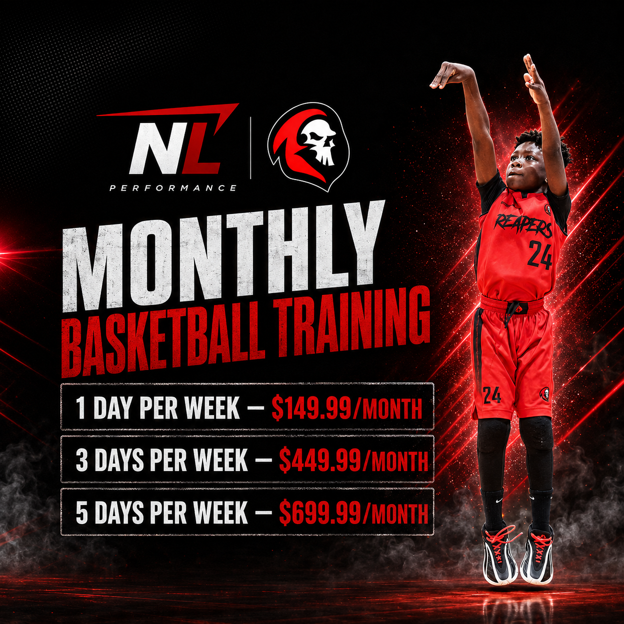 Next Level Monthly Basketball Training (Group)