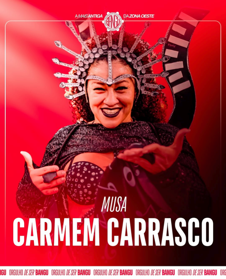 Carmen in Brazil! Musa for G.R.E.S. Unidos de Bangu