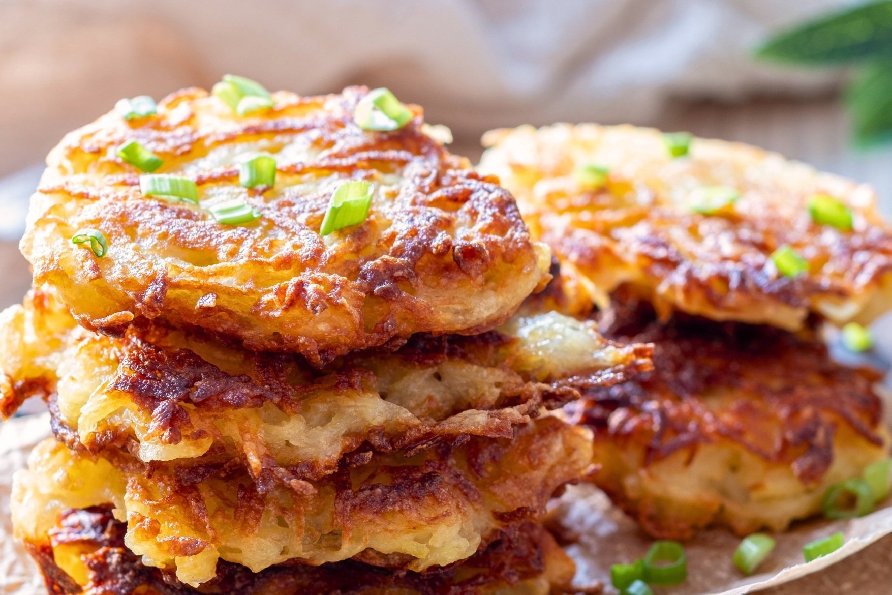 stack of potato pancakes
