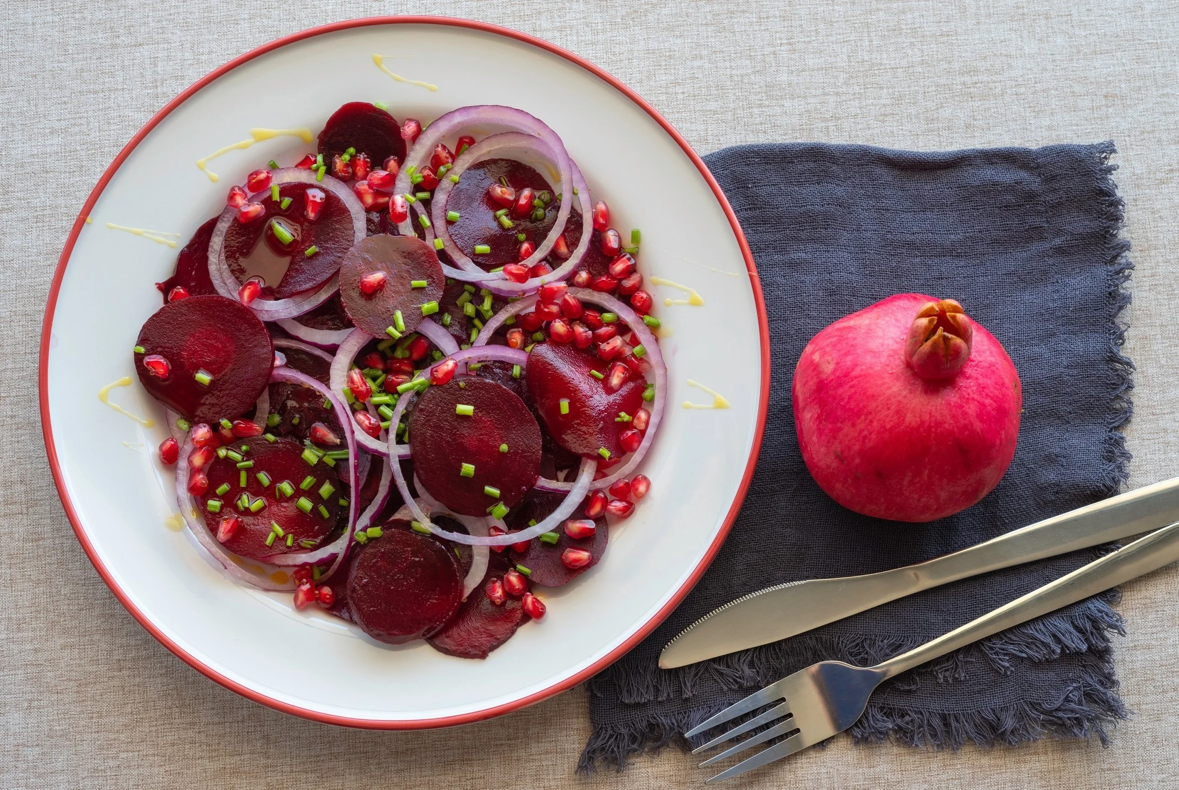 beetroot and pomegranate salad
