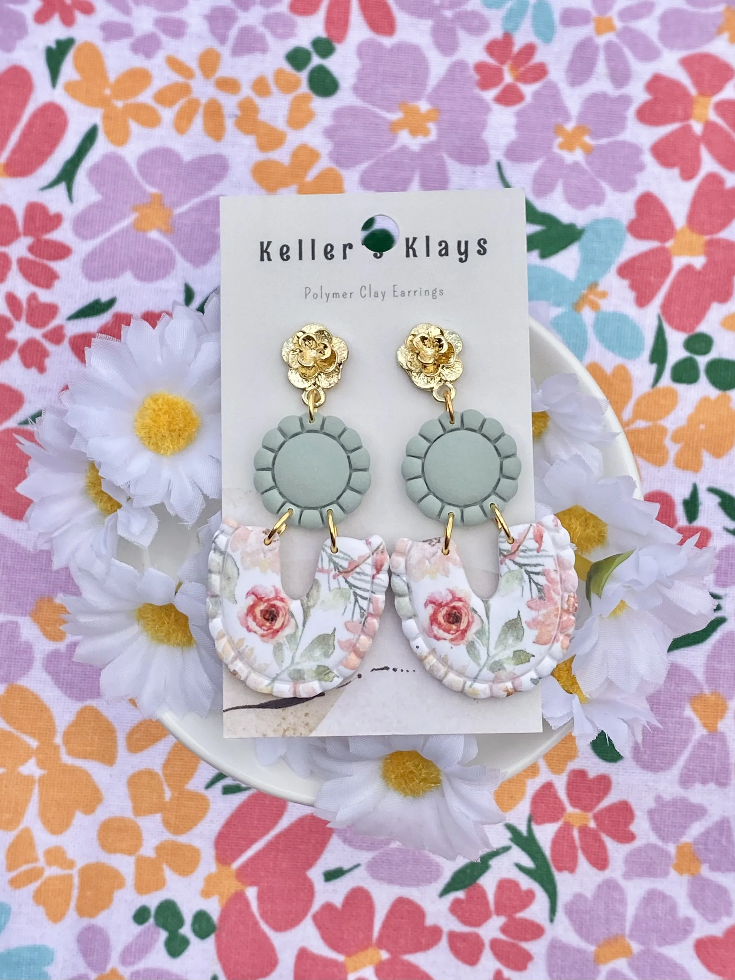 Pastel Floral Dangle