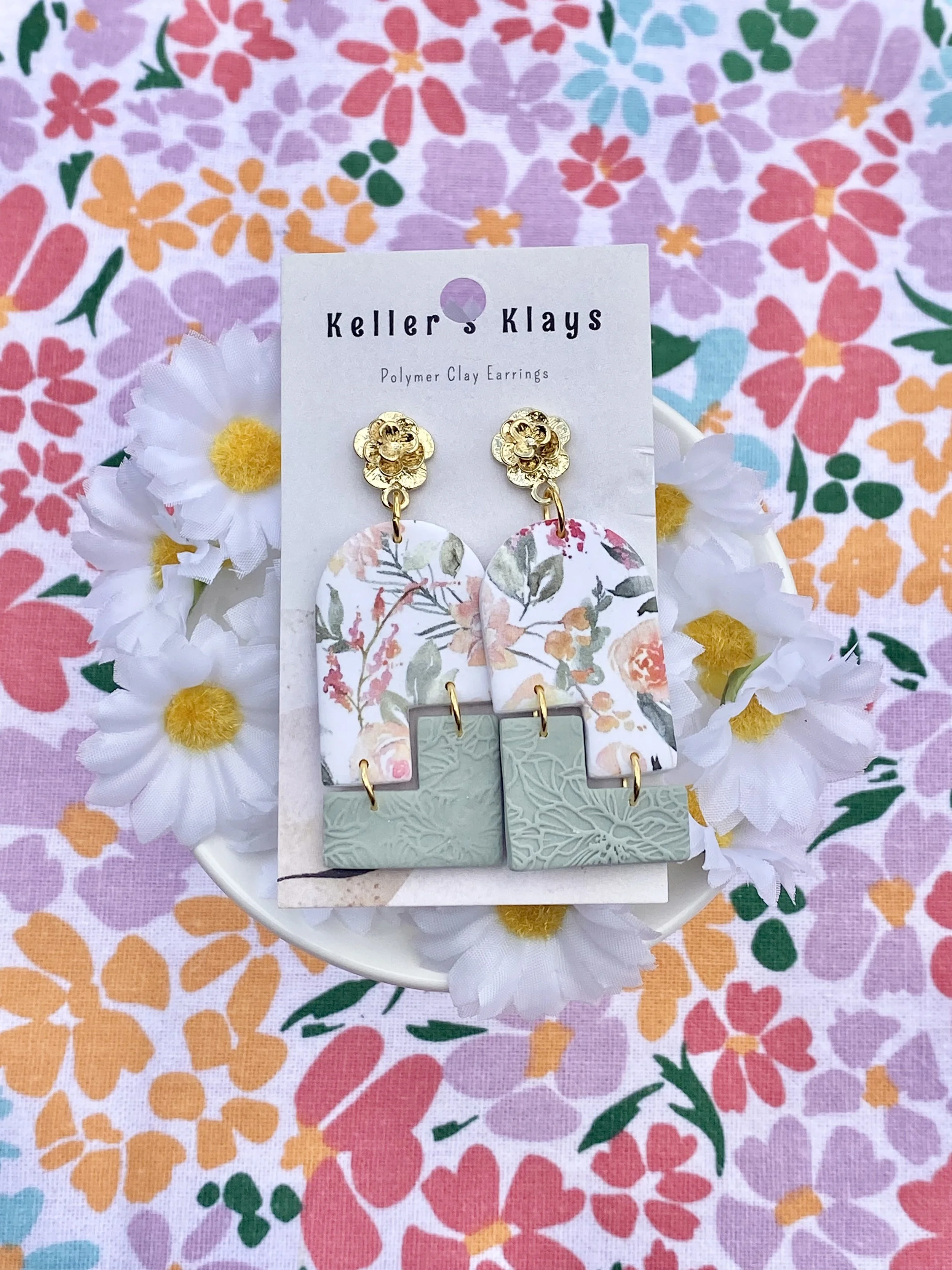 Pastel Flower Dangle
