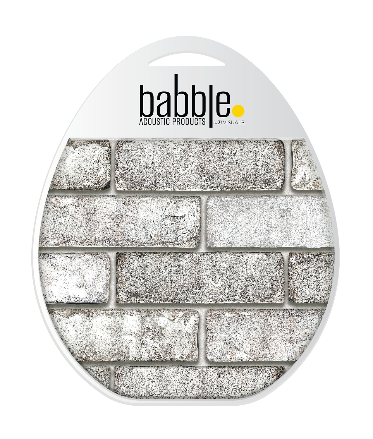 White Wash Brick w/Light Grout - Sample