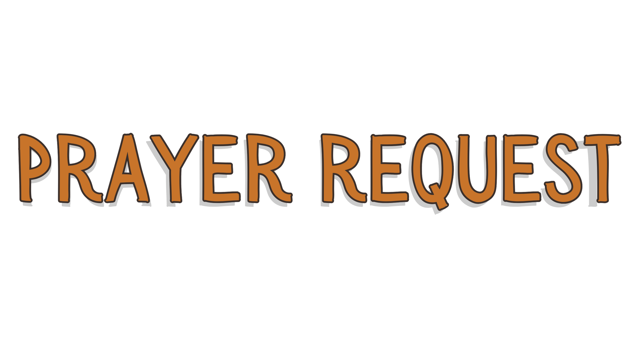 Neon sign with the words 'Prayer Request' in orange letters on a black background.
