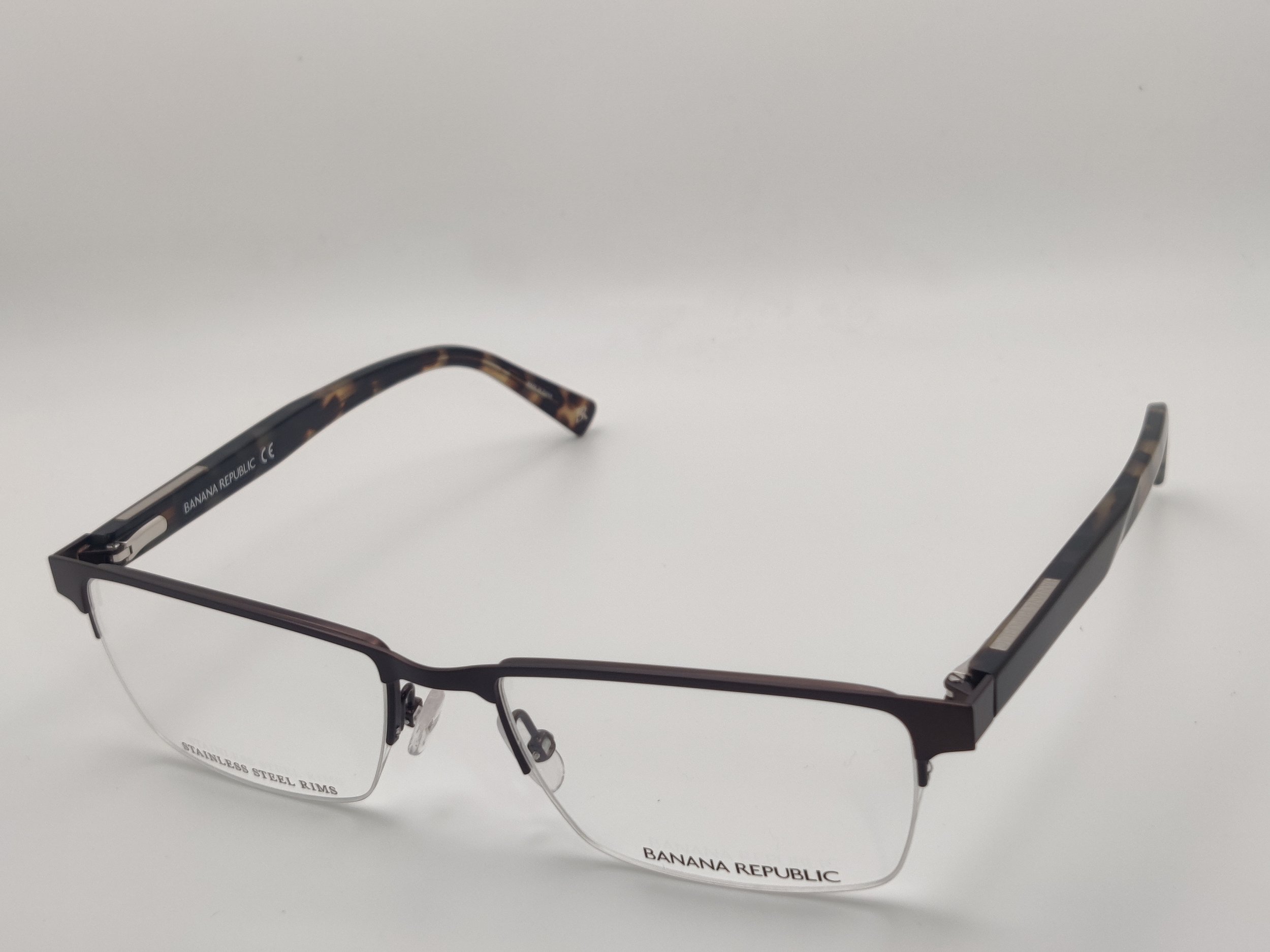 BANANA REPUBLIC BROWN SEMI RIMLESS