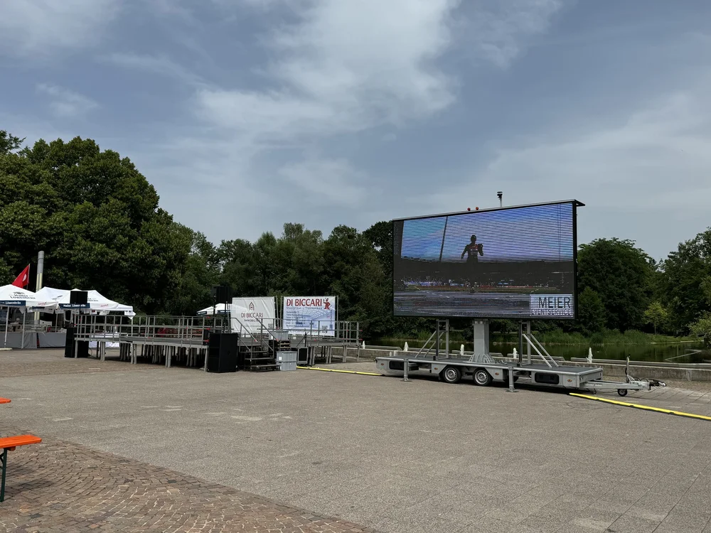 LED Wall, Led Trailer, Fußball Stream Meier Eventservice