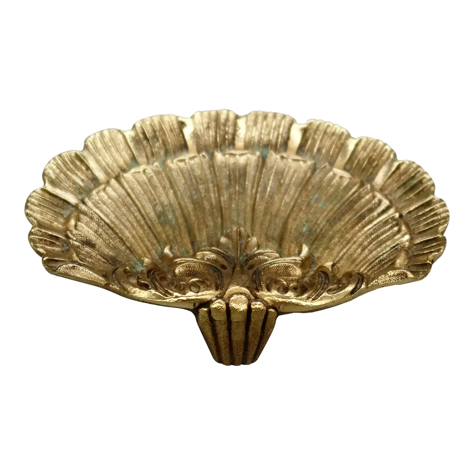 Vintage Brass Shell Vide Poche