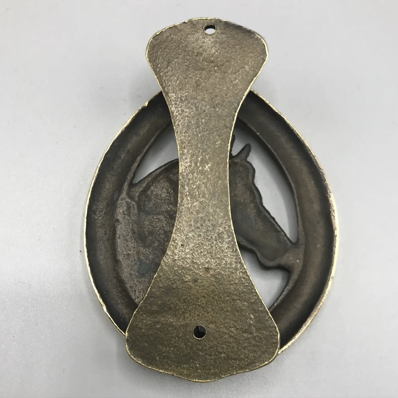 English Equestrian Brass Door Knocker