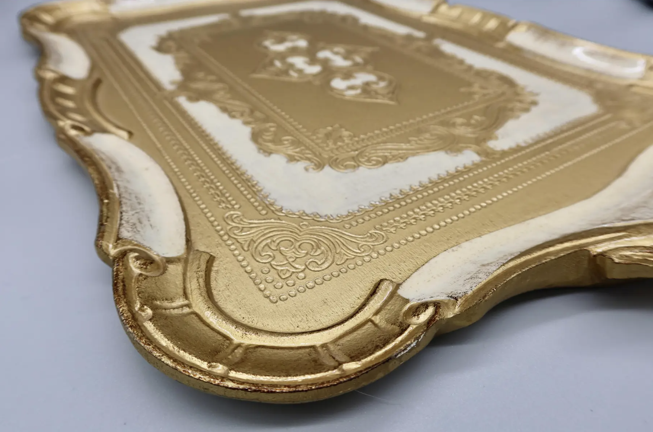 Large Italian Florentine Gilt Tray