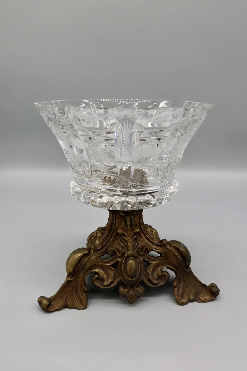 American Brilliant Period Cut Crystal Compote