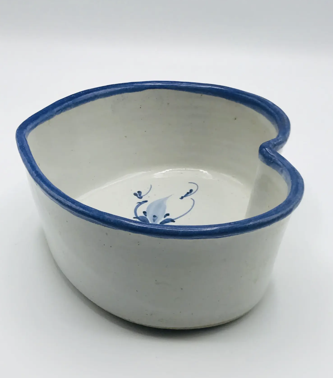 Vintage Heart Shaped Hand Thrown Bowl