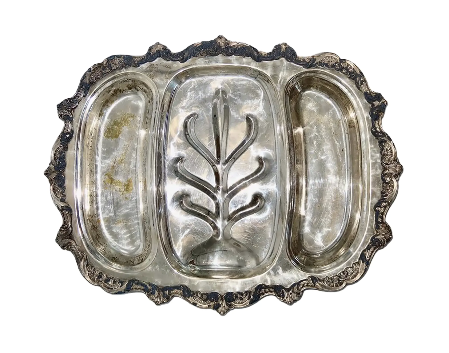 Vintage Poole Silverplate Serving Platter