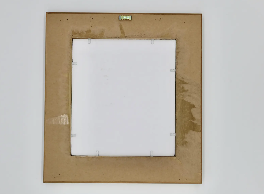 Signed, realistic portrait of a Springer Spaniel framed in a giltwood frame. Located in Austin, Texas.