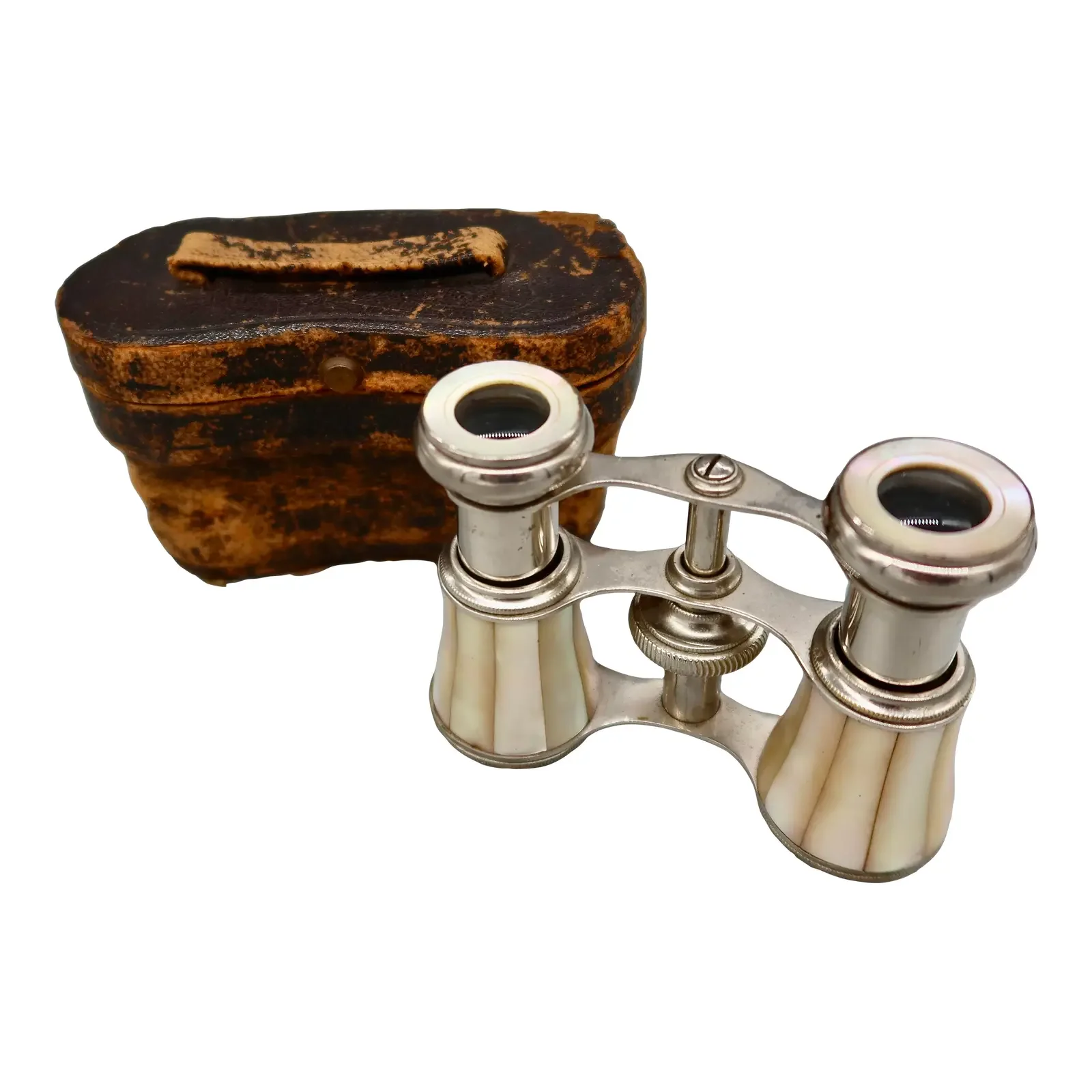 Antique Mother-of-Pearl Opera Glasses With Original Fitted Case